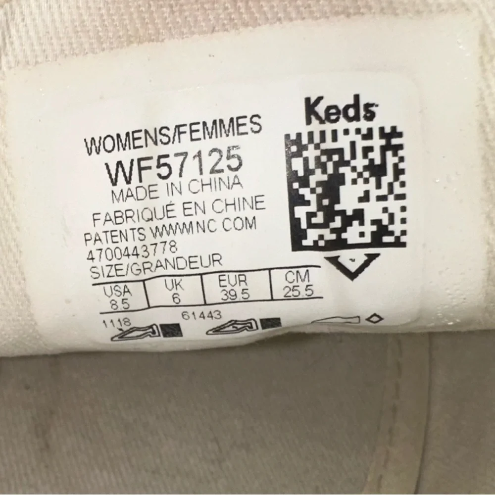 Keds X Kate Spade New York Gold Glitter Cream Satin Lace Up Sneakers- Size 8.5/9